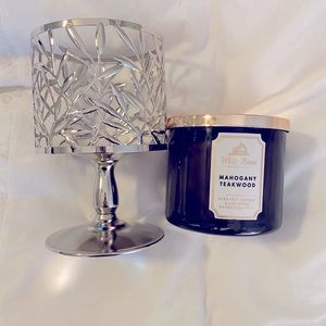 Bath&Body Works Mahogany Teakwood Candle & Holder